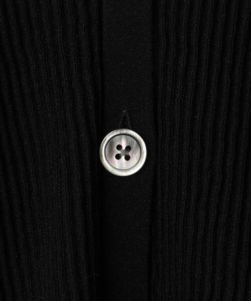 BEAUTY&YOUTH UNITED ARROWS（ビューティーアンドユースユナイテッドアローズ）の「コットンブレンド シアーリブ カーディガン -ウォッシャブル-（カーディガン/ボレロ・レディース・ブラック/オレンジ/ナチュラル・FREE）」の18枚目の写真