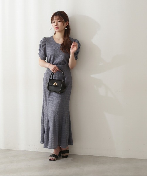 PROPORTION BODY DRESSING(プロポーションボディドレッシング)の「ジャージーレースマーメイドSK / 1212220505(スカート・レディース・ブルー/ブラック/ボルドー・SMALL/MEDIUM)」の4枚目の写真