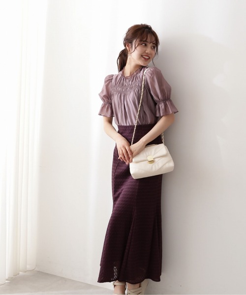 PROPORTION BODY DRESSING(プロポーションボディドレッシング)の「ジャージーレースマーメイドSK / 1212220505(スカート・レディース・ブルー/ブラック/ボルドー・SMALL/MEDIUM)」の13枚目の写真