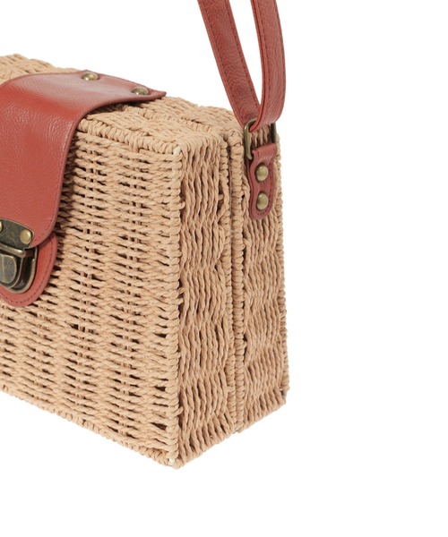 Edit Sheen（エディットシーン）の「フラップボックスかごバッグ（かごバッグ・レディース・ベージュ/アイボリー・FREE）」の15枚目の写真