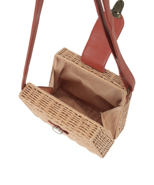 Edit Sheen（エディットシーン）の「フラップボックスかごバッグ（かごバッグ・レディース・ベージュ/アイボリー・FREE）」の16枚目の写真