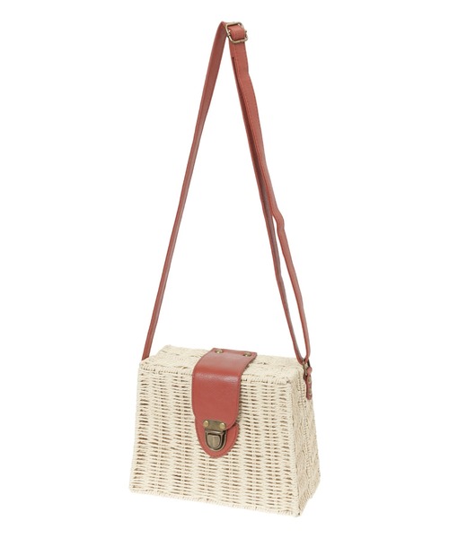 Edit Sheen（エディットシーン）の「フラップボックスかごバッグ（かごバッグ・レディース・ベージュ/アイボリー・FREE）」の11枚目の写真