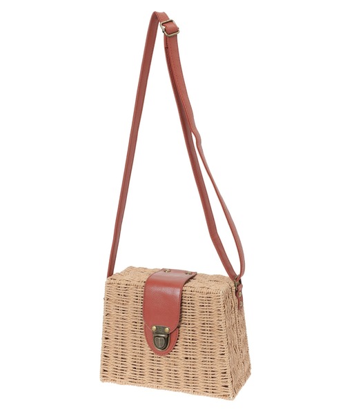 Edit Sheen（エディットシーン）の「フラップボックスかごバッグ（かごバッグ・レディース・ベージュ/アイボリー・FREE）」の12枚目の写真