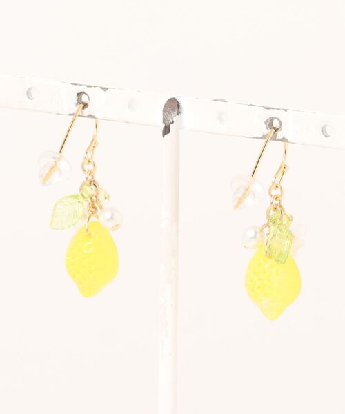 tone（トーン）の「【Arivenalice】sweet strawberry & lemon ピアス(MA)（ピアス（両耳用）・レディース・ピンク/イエロー・FREE）」の3枚目の写真
