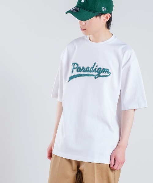 improves(インプローブス)の「スタジアム カレッジロゴ 刺しゅう 半袖Tシャツ(Tシャツ/カットソー・メンズ・イエロー/ホワイト/ブルー・LARGE/MEDIUM/X-LARGE)」の4枚目の写真