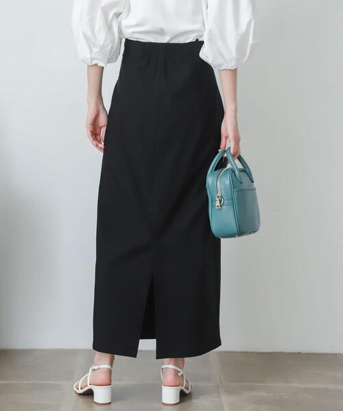 SENSE OF PLACE by URBAN RESEARCH（センスオブプレイスバイアーバンリサーチ）の「ストレッチサスツキハイウエストスカート（スカート・レディース・アイボリー/ブラウン/マスタード/ブラック/ブルー・LARGE/SMALL/TALL/X-SMALL/MEDIUM）」の8枚目の写真