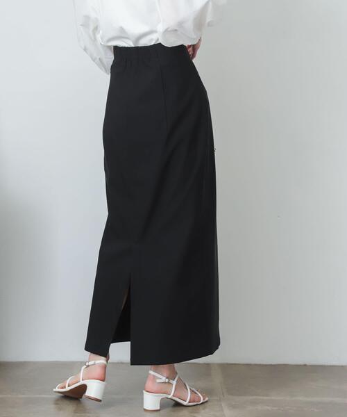 SENSE OF PLACE by URBAN RESEARCH（センスオブプレイスバイアーバンリサーチ）の「ストレッチサスツキハイウエストスカート（スカート・レディース・アイボリー/ブラウン/マスタード/ブラック/ブルー・LARGE/SMALL/TALL/X-SMALL/MEDIUM）」の9枚目の写真