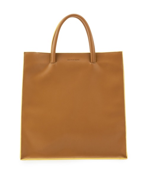 ADAM ET ROPE'(アダムエロペ)の「【A4対応】配色スクエアトート(ショルダーバッグ・レディース・ブラック/ベージュ・FREE)」の5枚目の写真