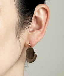 The Rule ザルール：片耳用 Amaranth pierced earring size:Ｓ：花ひらピアス S