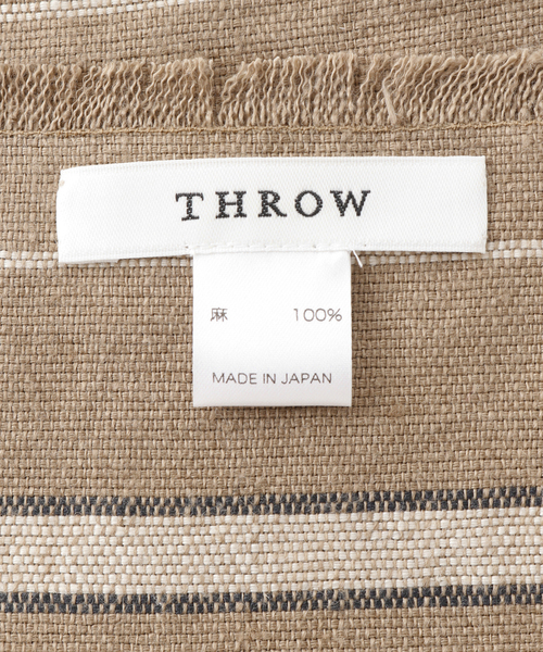 JOURNAL STANDARD LUXE（ジャーナルスタンダード　ラックス）の「【THROW / スロウ】 STRIPE STOLE（ストール/ショール・レディース・ベージュ/イエロー・FREE）」の3枚目の写真