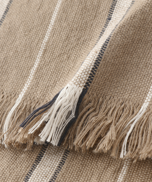 JOURNAL STANDARD LUXE（ジャーナルスタンダード　ラックス）の「【THROW / スロウ】 STRIPE STOLE（ストール/ショール・レディース・ベージュ/イエロー・FREE）」の10枚目の写真