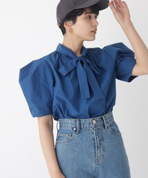 OPAQUE.CLIP | 【C】ストライプボウタイブラウス【WEB限定サイズ】(シャツ/ブラウス)