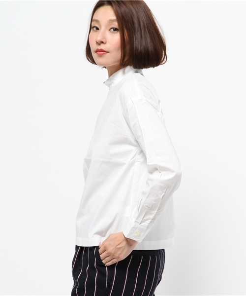 OUTLET（アウトレット）の「【CIAOPANIC TYPY】ハイネックブラウス（シャツ/ブラウス・レディース・ホワイト/ブラック・FREE）」の4枚目の写真