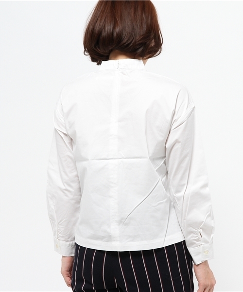 OUTLET（アウトレット）の「【CIAOPANIC TYPY】ハイネックブラウス（シャツ/ブラウス・レディース・ホワイト/ブラック・FREE）」の5枚目の写真