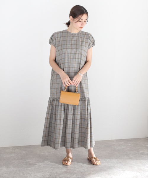 JOURNAL STANDARD（ジャーナルスタンダード）の「Cチェックワンピース（ワンピース・レディース・ブラック/グリーン/ブラック系その他・FREE）」の11枚目の写真