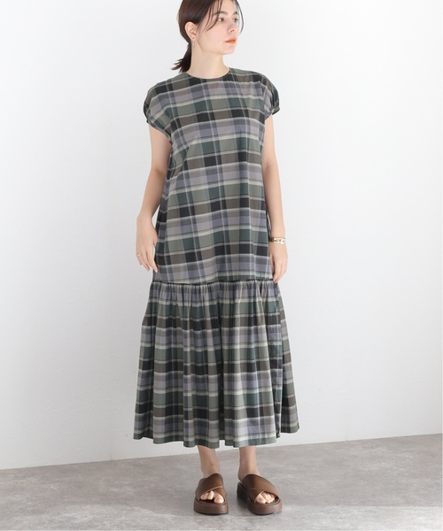 JOURNAL STANDARD（ジャーナルスタンダード）の「Cチェックワンピース（ワンピース・レディース・ブラック/グリーン/ブラック系その他・FREE）」の13枚目の写真