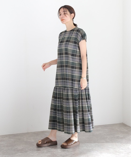 JOURNAL STANDARD（ジャーナルスタンダード）の「Cチェックワンピース（ワンピース・レディース・ブラック/グリーン/ブラック系その他・FREE）」の14枚目の写真