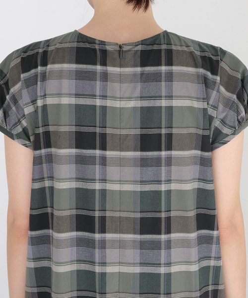 JOURNAL STANDARD（ジャーナルスタンダード）の「Cチェックワンピース（ワンピース・レディース・ブラック/グリーン/ブラック系その他・FREE）」の4枚目の写真