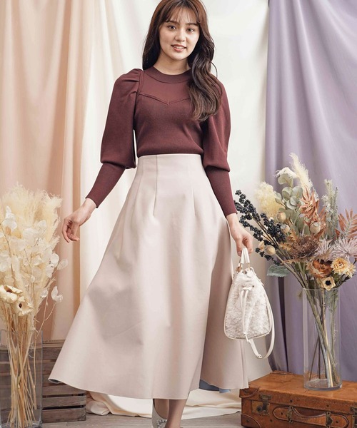 NOELA（ノエラ）の「ドッキングビスチェニット（ニット/セーター・レディース・オフホワイト/ピンク/ブラウン/ブラック・フリー）」の21枚目の写真