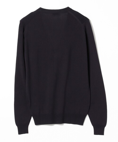 BEAMS F(ビームスエフ)の「JOHN SMEDLEY / BURLEY 24ゲージ ニット カーディガン(カーディガン/ボレロ・メンズ・ブラック/ネイビー・S/M/L)」の9枚目の写真