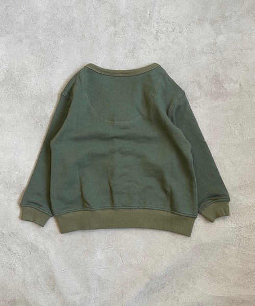 Life Support Products（ライフサポートプロダクツ）の「裏毛ミリタリーカーディガン（80～150cm）（カーディガン/ボレロ・キッズ・ブラック/カーキ/杢グレー・90/100/110/120/80/130/95/140/150）」の5枚目の写真