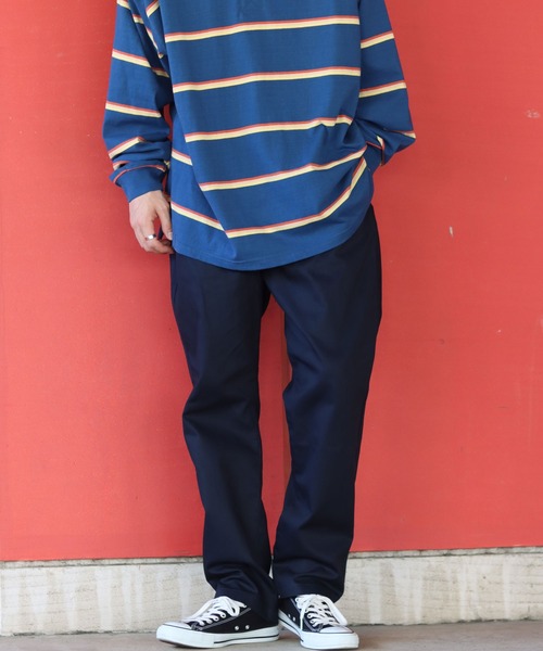 SITRY（シトリー）の「Street color Chef pants/ストリートカラー タック ワイド シェフパンツ（その他パンツ・メンズ・チャコールグレー/ブラック/オフホワイト/ベージュ/オリーブ/グレイッシュブルー/ネイビー・M/L/XL）」の6枚目の写真