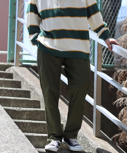 SITRY（シトリー）の「Street color Chef pants/ストリートカラー タック ワイド シェフパンツ（その他パンツ・メンズ・チャコールグレー/ブラック/オフホワイト/ベージュ/オリーブ/グレイッシュブルー/ネイビー・M/L/XL）」の5枚目の写真