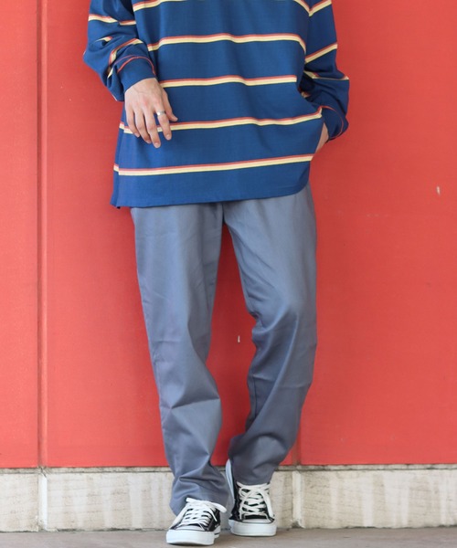 SITRY（シトリー）の「Street color Chef pants/ストリートカラー タック ワイド シェフパンツ（その他パンツ・メンズ・チャコールグレー/ブラック/オフホワイト/ベージュ/オリーブ/グレイッシュブルー/ネイビー・M/L/XL）」の7枚目の写真