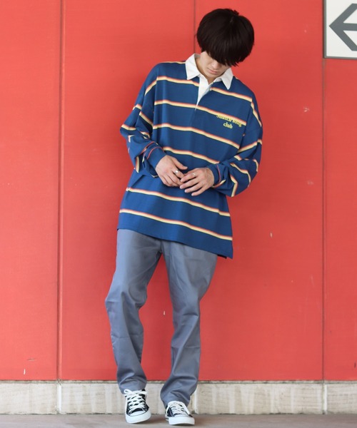 SITRY（シトリー）の「Street color Chef pants/ストリートカラー タック ワイド シェフパンツ（その他パンツ・メンズ・チャコールグレー/ブラック/オフホワイト/ベージュ/オリーブ/グレイッシュブルー/ネイビー・M/L/XL）」の19枚目の写真