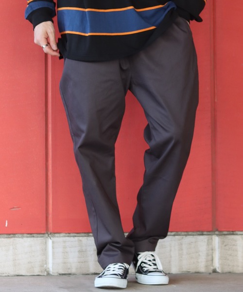 SITRY（シトリー）の「Street color Chef pants/ストリートカラー タック ワイド シェフパンツ（その他パンツ・メンズ・チャコールグレー/ブラック/オフホワイト/ベージュ/オリーブ/グレイッシュブルー/ネイビー・M/L/XL）」の10枚目の写真