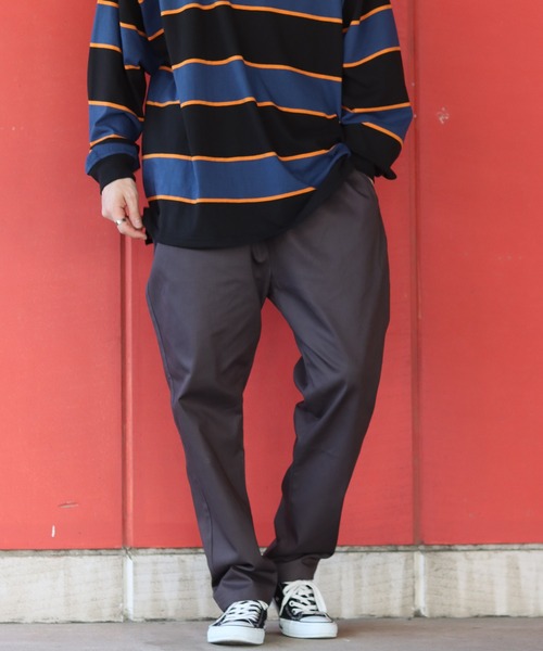 SITRY（シトリー）の「Street color Chef pants/ストリートカラー タック ワイド シェフパンツ（その他パンツ・メンズ・チャコールグレー/ブラック/オフホワイト/ベージュ/オリーブ/グレイッシュブルー/ネイビー・M/L/XL）」の22枚目の写真