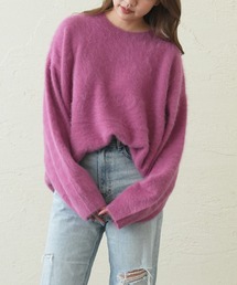 OUVRAGE CLASSE | フォックスファークルーネックプルオーバー(ニット/セーター)