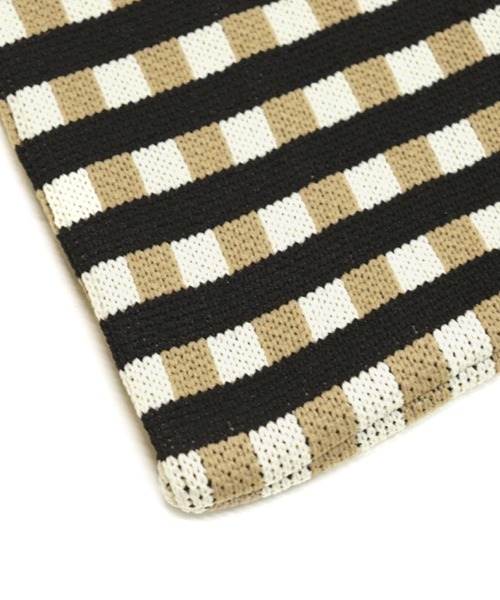 DONOBAN(ドノバン)の「ストラップ付きニットバッグ(ハンドバッグ・レディース・テラコッタ/アイボリー/ブラック/ブルー・F)」の18枚目の写真