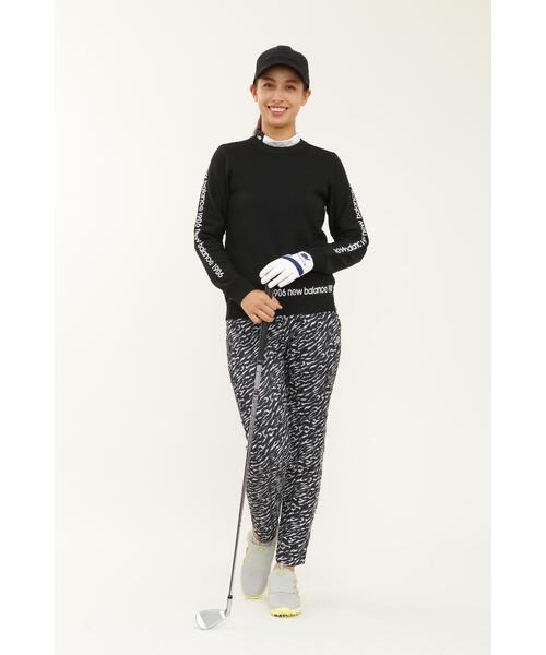 New Balance Golf(ニューバランスゴルフ)の「【new balance golf】ダンボールニット 裏起毛 スウェット スリム ジョガーパンツ (WOMENS SPORT)(スウェットパンツ・レディース・ブラック/グレー/ブラック系その他/ホワイト・MEDIUM/LARGE/SMALL/X-SMALL)」の6枚目の写真