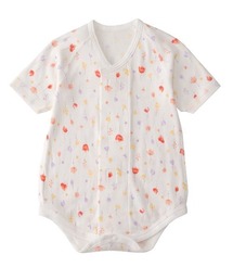 combimini（コンビミニ）の「ワンタッチ短肌着（ずりあがり防止付き・フラワー）（肌着・キッズ）」