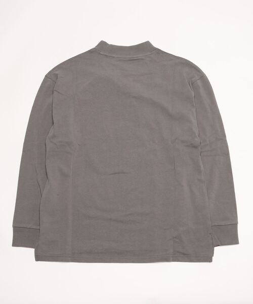 SITRY（シトリー）の「Heavy weight wide mock neck pullover/ヘビーウェイト ワイドモックネック プルオーバー（Tシャツ/カットソー・メンズ・ベージュ/サンドベージュ/グリーン/サックスブルー/ホワイト/チャコールグレー/ブラック・M/L/XL）」の20枚目の写真