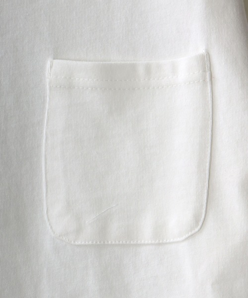 SITRY（シトリー）の「Heavy weight wide mock neck pullover/ヘビーウェイト ワイドモックネック プルオーバー（Tシャツ/カットソー・メンズ・ベージュ/サンドベージュ/グリーン/サックスブルー/ホワイト/チャコールグレー/ブラック・M/L/XL）」の10枚目の写真