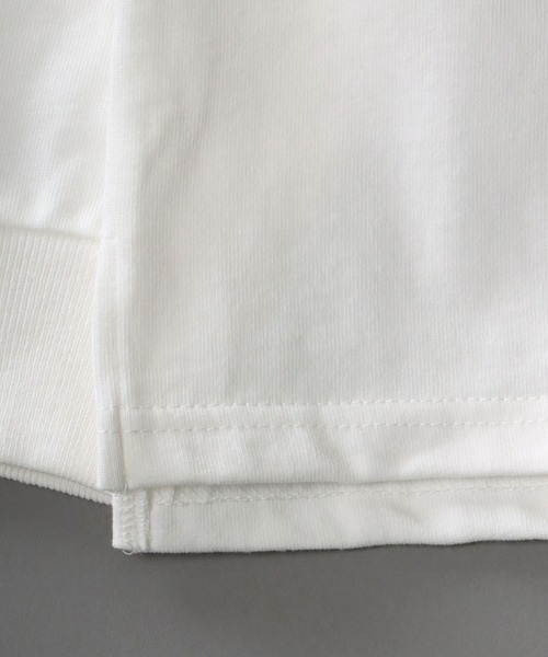 SITRY（シトリー）の「Heavy weight wide mock neck pullover/ヘビーウェイト ワイドモックネック プルオーバー（Tシャツ/カットソー・メンズ・ベージュ/サンドベージュ/グリーン/サックスブルー/ホワイト/チャコールグレー/ブラック・M/L/XL）」の8枚目の写真