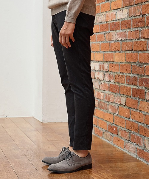 UNION STATION（ユニオンステーション）の「【EFFORTLESS】ハケメストレッチイージーパンツ（チノパンツ・メンズ・チャコールグレー/ライトグレー・LL/S/M/L）」の9枚目の写真