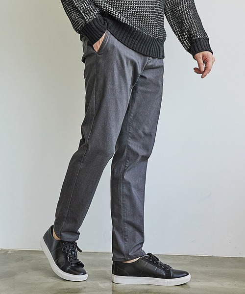 UNION STATION（ユニオンステーション）の「【EFFORTLESS】ハケメストレッチイージーパンツ（チノパンツ・メンズ・チャコールグレー/ライトグレー・LL/S/M/L）」の18枚目の写真