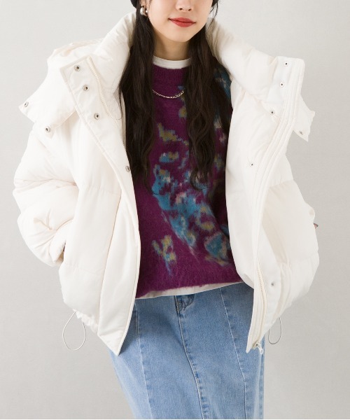 SpRay（スプレイ）の「シャギー花柄ニット（ニット/セーター・レディース・ダークパープル/ブルー・FREE）」の21枚目の写真