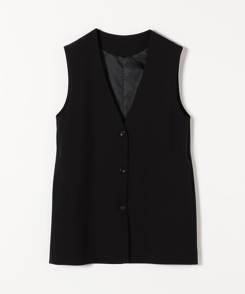 SHIPS any(シップス エニィ)の「SHIPS any:〈ウォッシャブル〉ノーカラー ジレ◇(ベスト・レディース・ブラック/カーキ・ONE SIZE)」の13枚目の写真