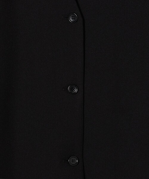 SHIPS any(シップス エニィ)の「SHIPS any:〈ウォッシャブル〉ノーカラー ジレ◇(ベスト・レディース・ブラック/カーキ・ONE SIZE)」の14枚目の写真