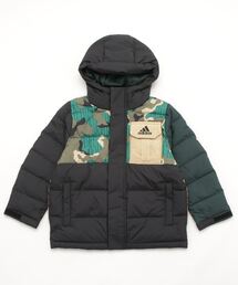 adidas(アディダス)の「総柄プリント ブロック ダウン adidas(アディダス)の「総柄プリント ブロック ダウン