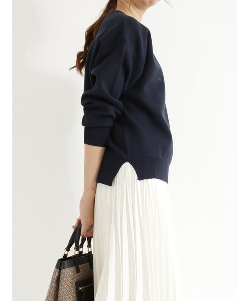 Te chichi（テチチ）の「ロゴジャカードニット（ニット/セーター・レディース・チャコール/ネイビー/ベージュ・ﾌﾘ-）」の8枚目の写真