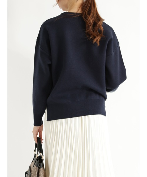 Te chichi（テチチ）の「ロゴジャカードニット（ニット/セーター・レディース・チャコール/ネイビー/ベージュ・ﾌﾘ-）」の9枚目の写真