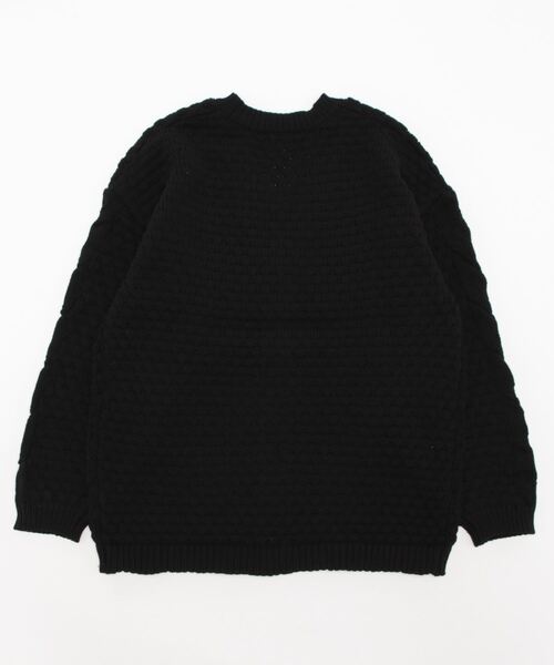 Settimissimo（セッティミッシモ）の「ポップコーン編みニットカーディガン（カーディガン/ボレロ・レディース・パープル/アイボリー/ブラック・FREE）」の4枚目の写真