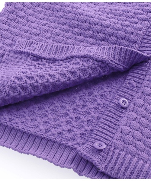 Settimissimo（セッティミッシモ）の「ポップコーン編みニットカーディガン（カーディガン/ボレロ・レディース・パープル/アイボリー/ブラック・FREE）」の15枚目の写真
