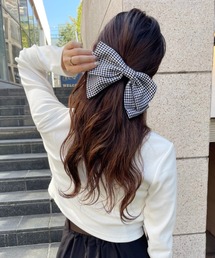 one after another NICE CLAUP | 千鳥リボンバレッタ(バレッタ/ヘアクリップ)