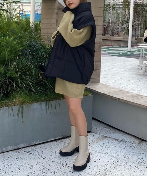 FREE'S MART(フリーズマート)の「◆畦ルーズミニニットワンピース(ワンピース・レディース・ベージュ/ブラウン/グリーン・SMALL/MEDIUM)」の8枚目の写真